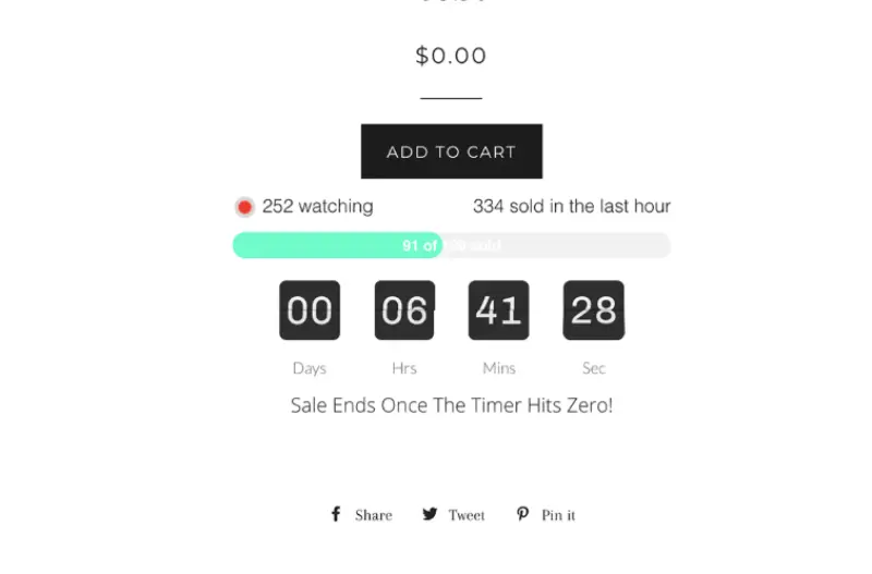 Top 10 Shopify Plugins for Better Conversions 8 Hurrify Countdown Timer on Product Page