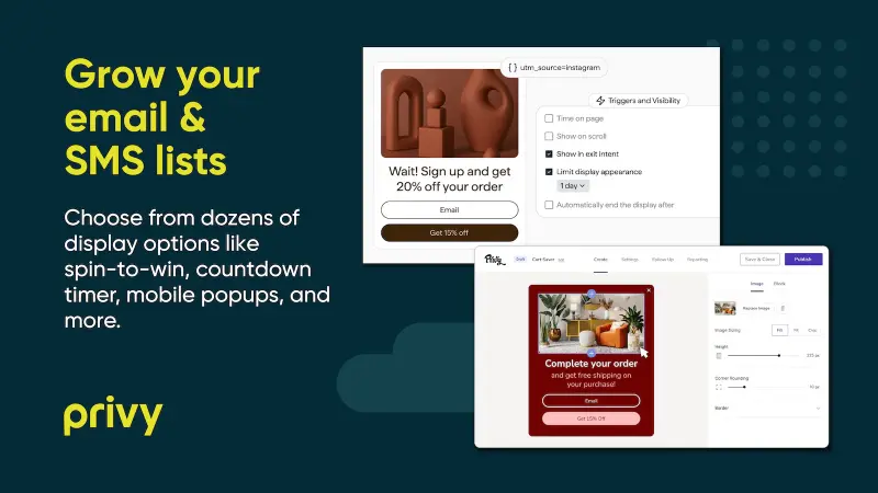 Top 10 Shopify Plugins for Better Conversions 6 Privy Exit Intent Popup