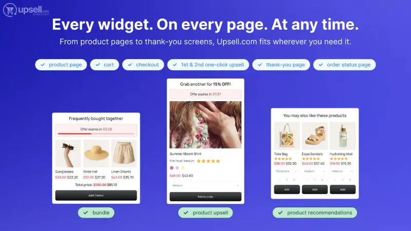 Top 10 Shopify Plugins for Better Conversions 14 ReConvert Thank You Page Upsell